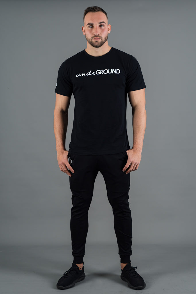 Fitted Tee Black/White