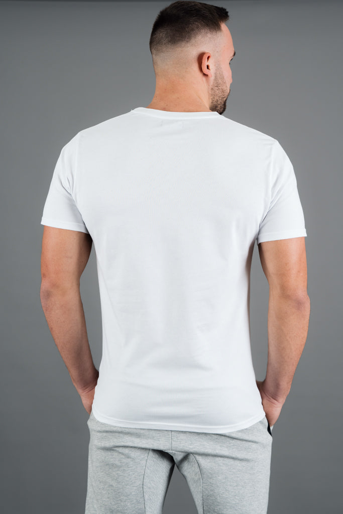 Fitted Tee White/Grey