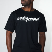 Fitted Tee Black/White OUT THA MUD