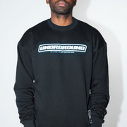 Black/White/Blue Crew Neck Jumper