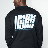 Black/White/Blue Crew Neck Jumper