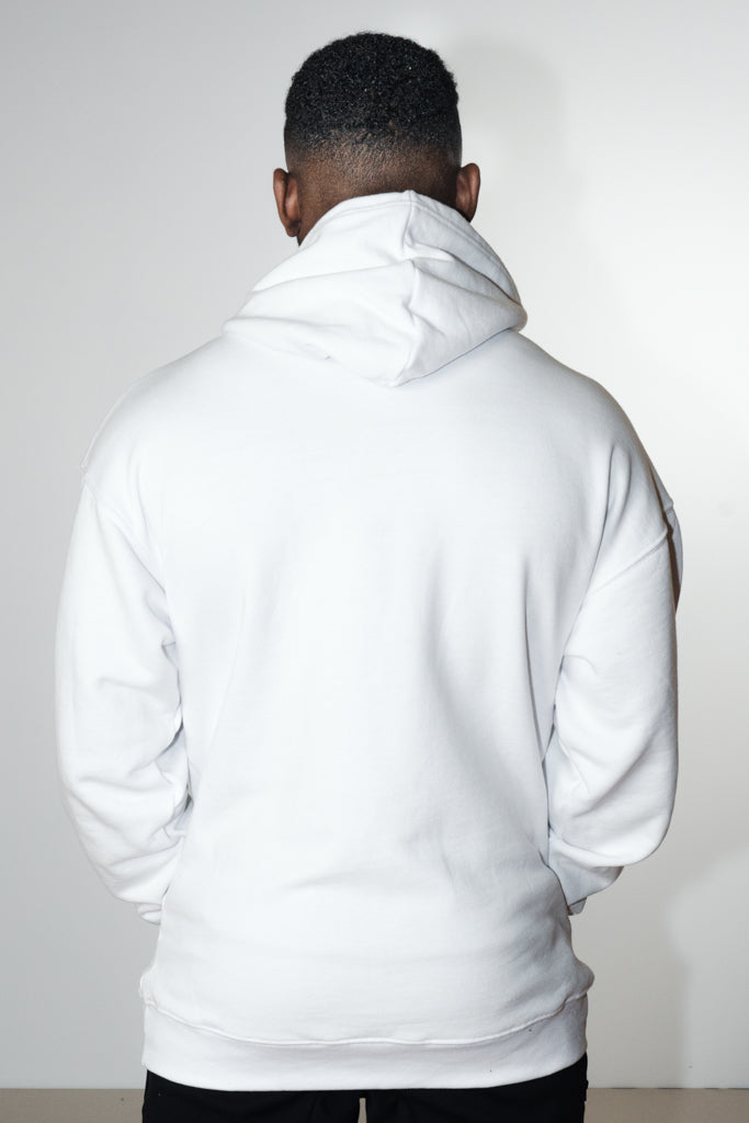 Loose Fit Hoodie White/Grey