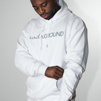 Loose Fit Hoodie White/Grey