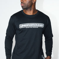 Long Sleeve Crew Neck Black/Grey