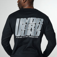 Long Sleeve Crew Neck Black/Grey