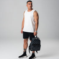 Mens Cotton Singlet White