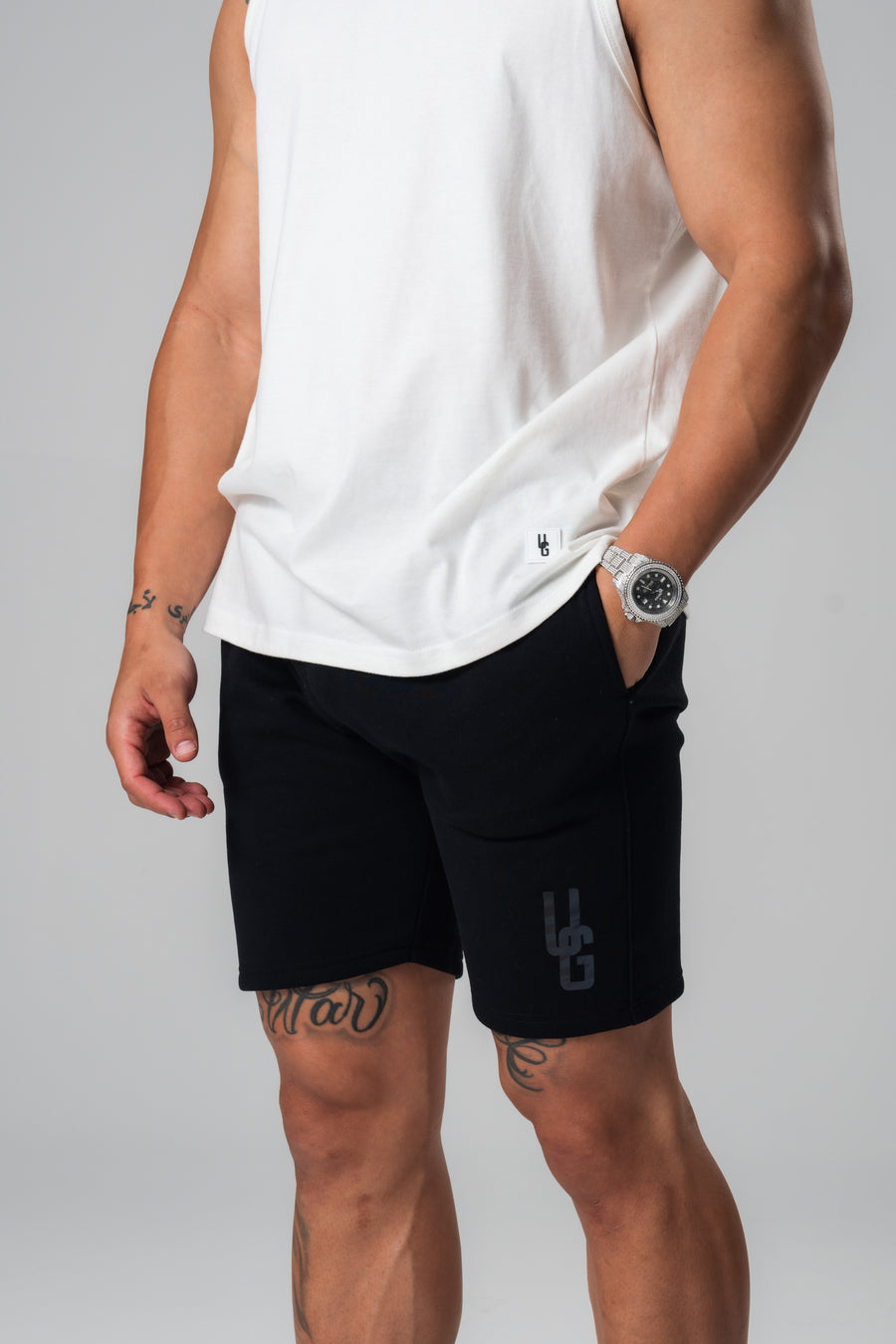 Mens Cotton Singlet White