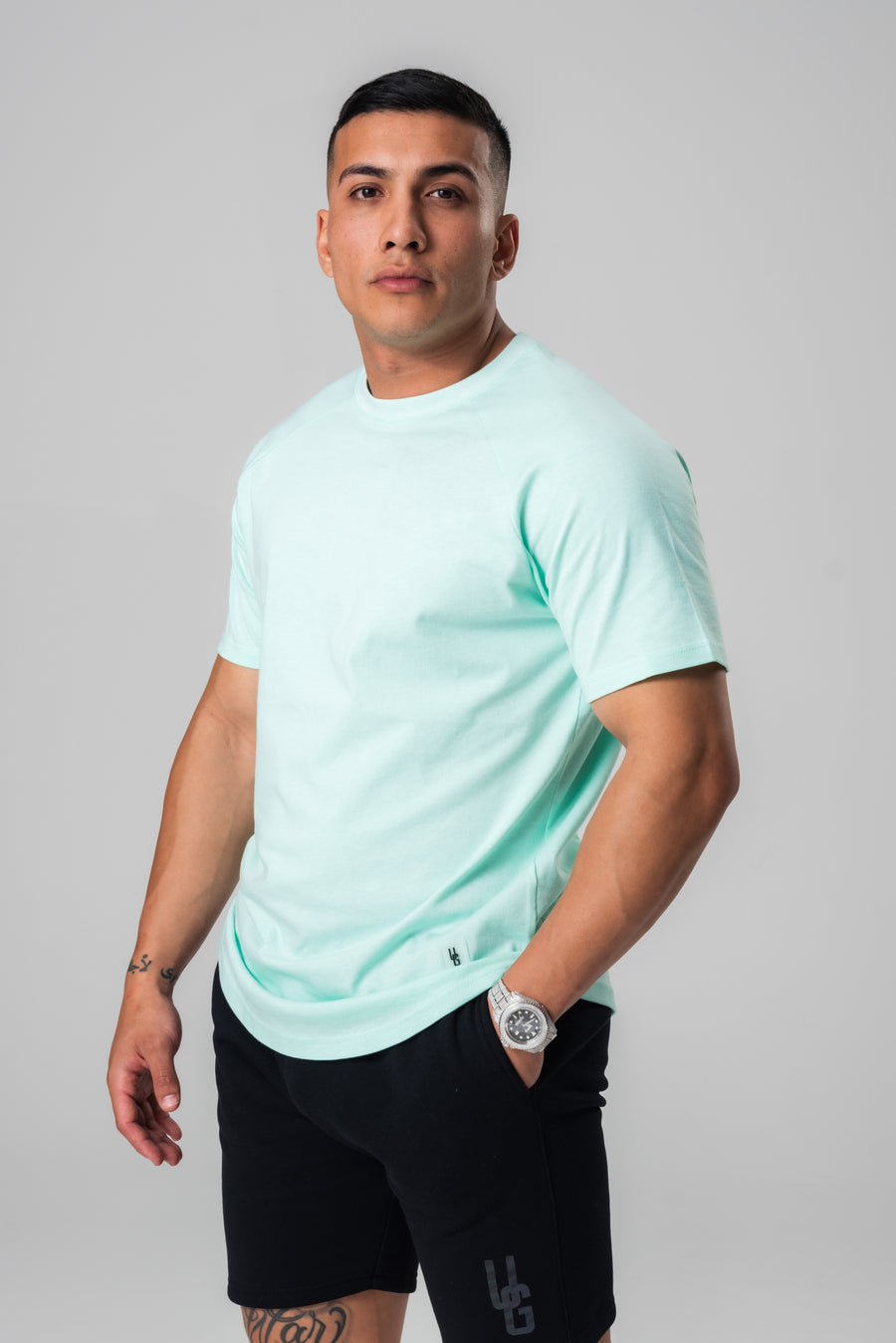 Mint Curved Tee