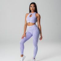 Lilac Ribbed Crop Top