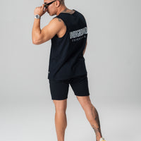 Mens Cotton Singlet Black