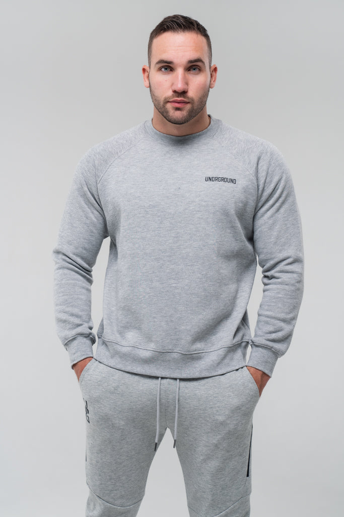 Crew Neck x Marble Grey