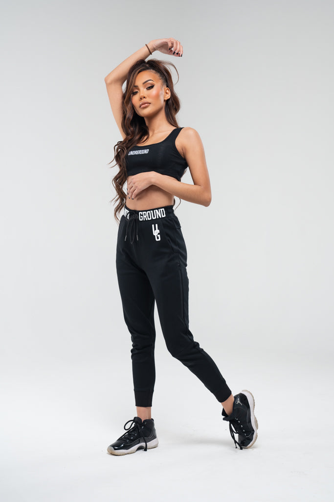 Crop Singlet x Black