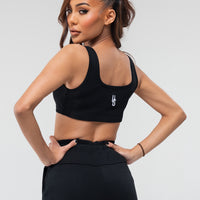 Crop Singlet x Black