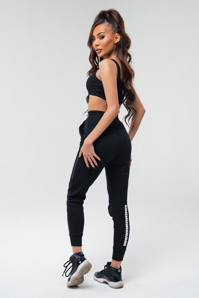 Women's Joggers Black/White