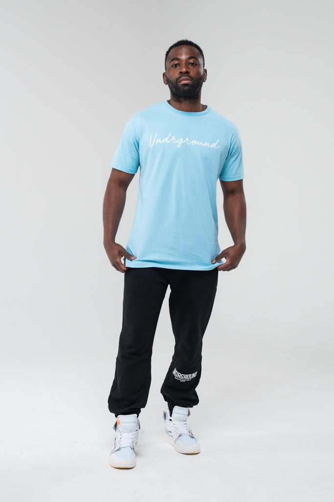 Straight Tee x Baby Blue