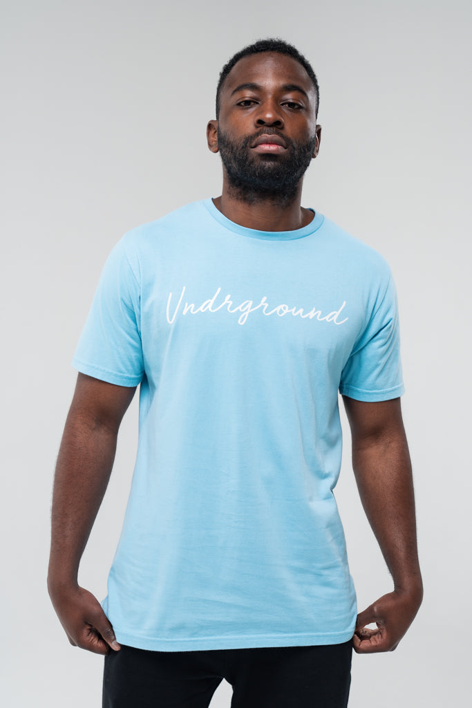 Straight Tee x Baby Blue