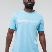 Straight Tee x Baby Blue