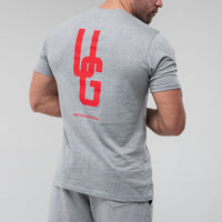 Grey UG Tee x Red Logo