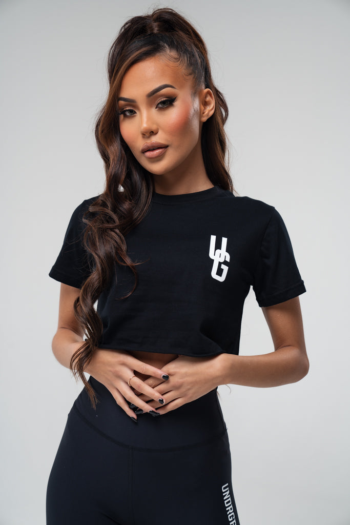 Crop Tee x Black