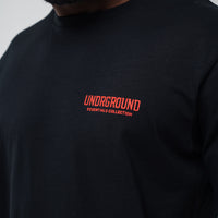 Straight Tee Red Logo x Black