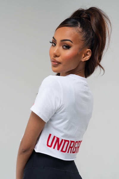 Crop Tee x White