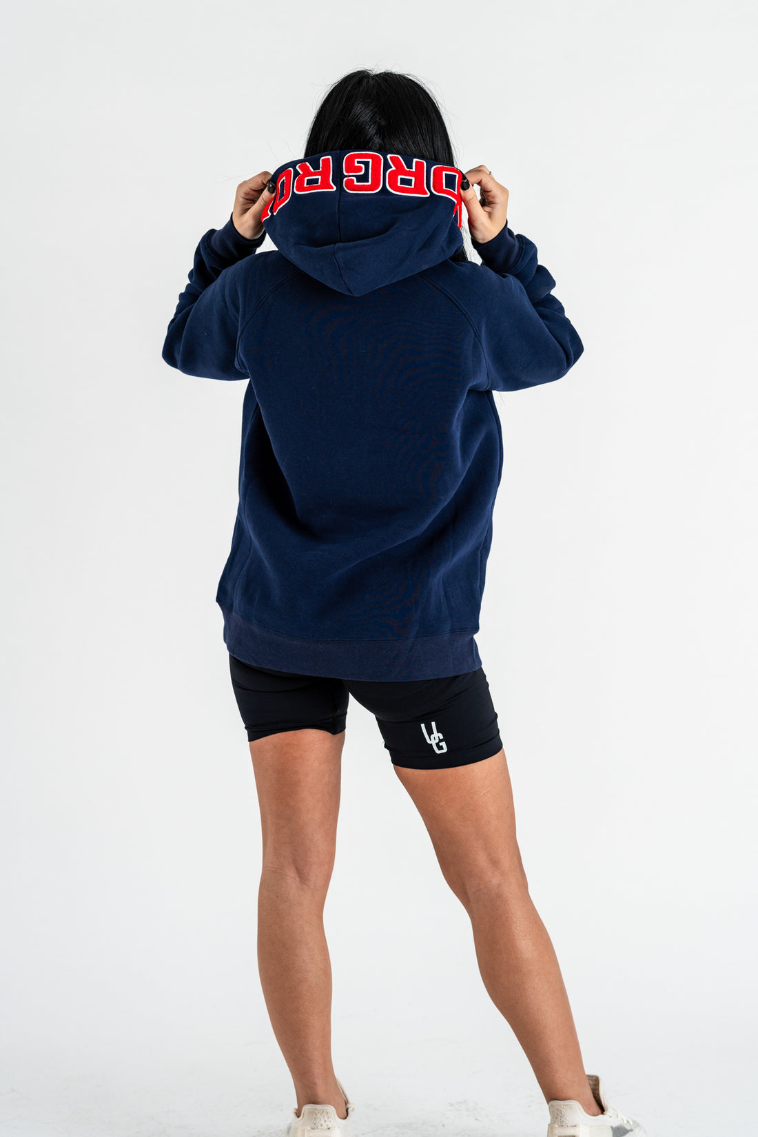 Navy x Red Hoodie