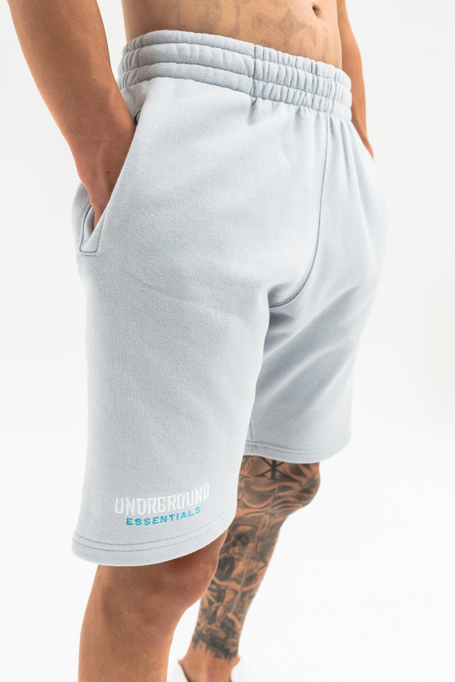 Men's Cotton Shorts x Blue Grey