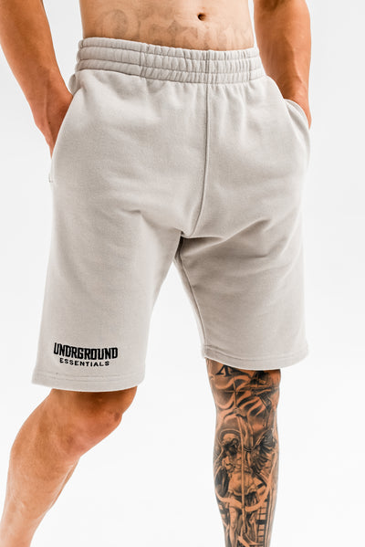 Taupe Heavy-weight Cotton Shorts