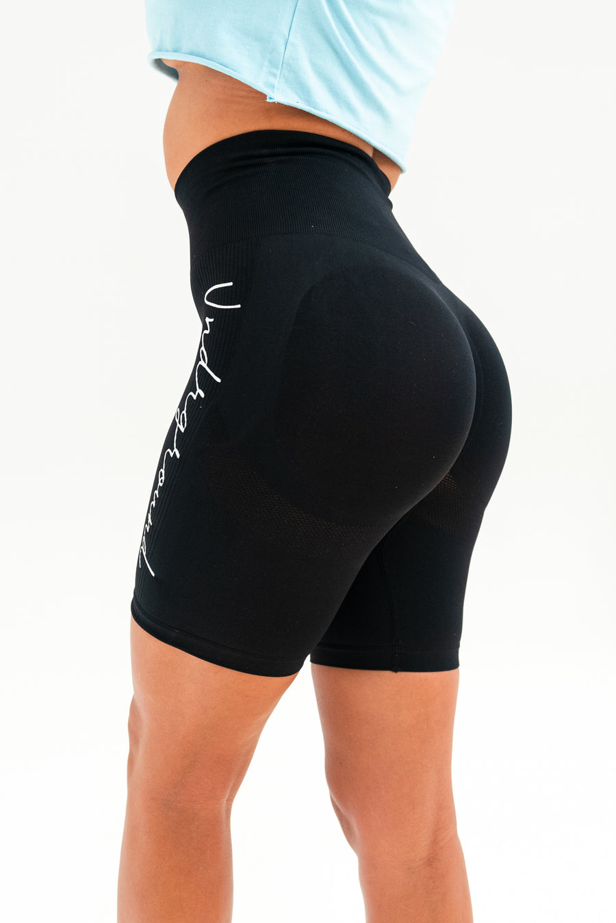 Booty Shaper Bike Shorts x Black